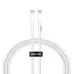 Кабель дата Senteo SL-03 Soft Silicone 60W Type-C to Type-C 1м Белый