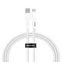 Кабель дата Senteo SL-03 Soft Silicone USB Type A - Type-C 1м Білий
