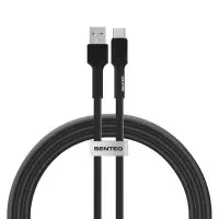 Кабель дата Senteo SL-03 Soft Silicone USB Type A - Type-C 1м Чорний