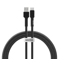 Кабель дата Senteo SL-03 Soft Silicone USB Type A - Type-C 2м Чорний