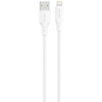 Кабель дата Senteo SL-04 Embossed Transparent Silicone Cable Lightning 1м Білий