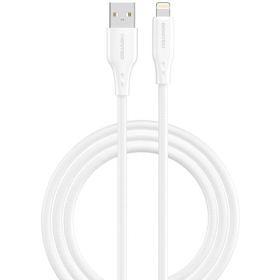 Кабель дата Senteo SL-04 Embossed Transparent Silicone Cable Lightning 1м Білий