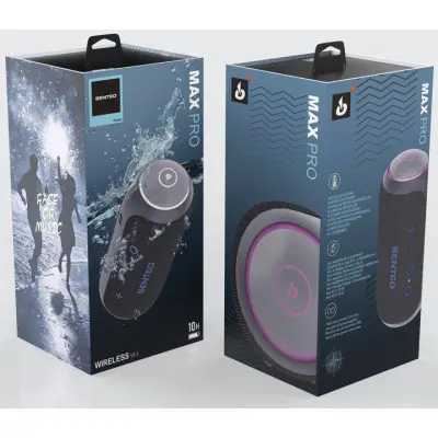 Колонка Bluetooth Senteo Max Pro 20W Black, Чорна Колонка Bluetooth Senteo Max Pro 20W Black, Чорна