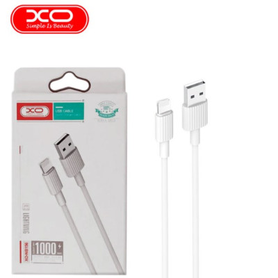 Кабель дата XO NB156 USB Type A - Lightning 1м Белый