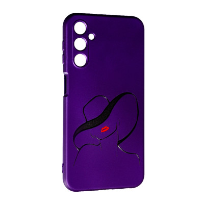 Чехол накладка Art Samsung A245 (A24) Девушка в шляпе