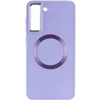 Чехол накладка Bonbon Metal MagSafe Samsung S901 (S22)  Сиреневая/Dasheen