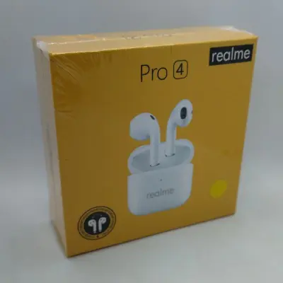 Блютуз стерео гарнитура Realme Pro 4 TWS Yellow, желтый