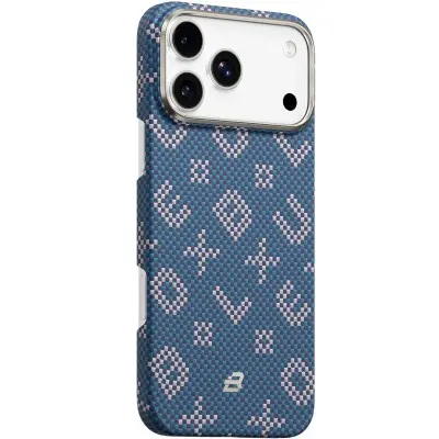 Чехол Blueo Glided Tactile Woven MagSafe iPhone 17 Pro Max Синя Синяя Чехол Blueo Glided Tactile Woven MagSafe iPhone 17 Pro Max Синя Синяя
