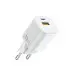 Мережевий зарядний пристрій Wiwu 33W USB-A + USB-C Білий
