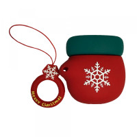 Чехол для наушников AirPods 3D Рождественская перчатка