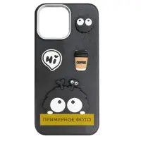 Чохол накладка Leather Toys Xiaomi Redmi Note 14 Pro 4G (Europe) Monster/Black