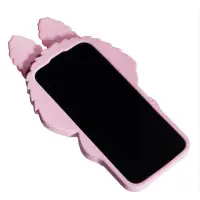 Чехол накладка Labubu iPhone 12 Розовая