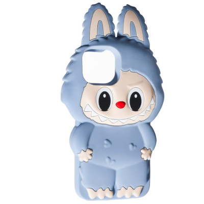 Чехол накладка Labubu iPhone 14 Серая
