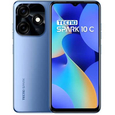 Смартфон TECNO Spark 10c KI5m 4/64 Meta Blue, блакитний