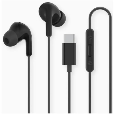 Провідні вакуумні навушники Xiaomi Type-C  Black, чорні