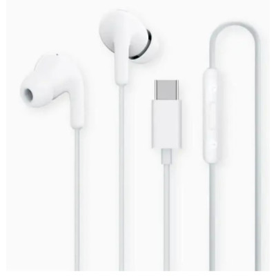 Провідні вакуумні навушники Xiaomi Type-C  білі