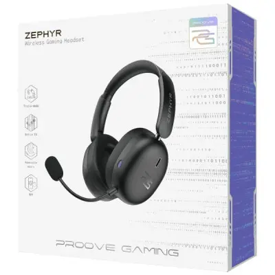 Безпровідні навушники з мікрофоном Proove Gaming Zephyr Чорний Безпровідні навушники з мікрофоном Proove Gaming Zephyr Чорний