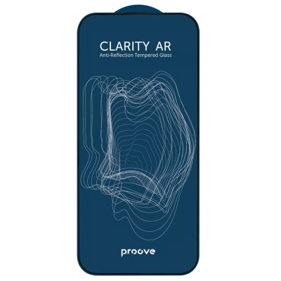 Защитное стеклоProove Clarity AR 5D iPhone 17 Pro Чёрное