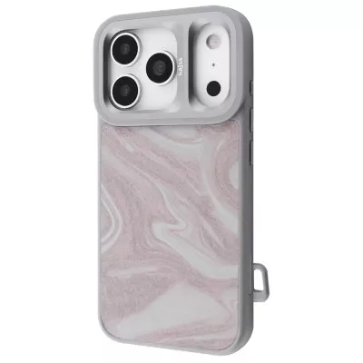 Чохол Накладка Kajsa Fluid Art MagSafe iPhone 17 Pro Max Сіра