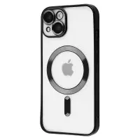 Чехол Накладка Metal Matte MagSafe iPhone 14 Черная