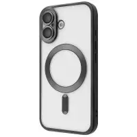 Чехол Накладка Metal Matte MagSafe iPhone 17 Черная