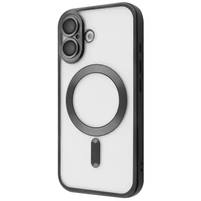 Чехол Накладка Metal Matte MagSafe iPhone 17 Черная