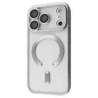 Чехол накладка Metal Matte MagSafe  iPhone 17 White Titanium
