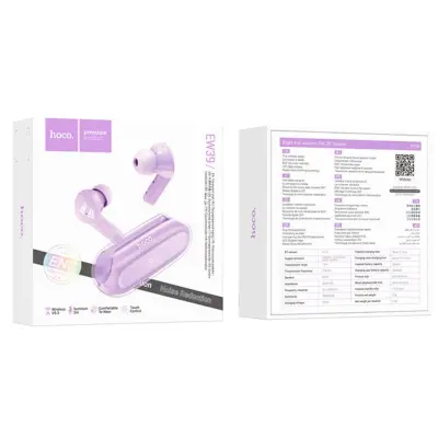 Беспроводные наушники Hoco EW39 Purple, Фиолетовые Беспроводные наушники Hoco EW39 Purple, Фиолетовые