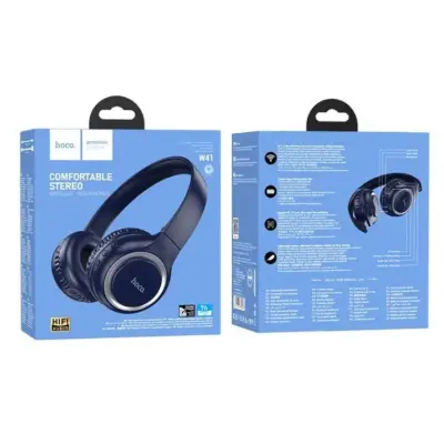 Беспроводные наушники Bluetooth Hoco W41 Blue, синие