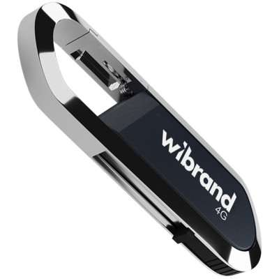 Флеш память 4Gb Wibrand Aligator USB 2.0 Серая