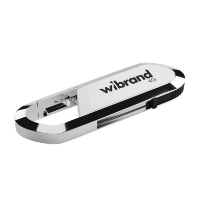Флеш пам'ять USB 4Gb Wibrand Aligator USB 2.0 Біла