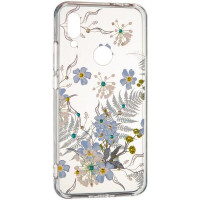 Чехол накладка Younicou Samsung A205/A305 (A20/A30) Синие Цветы Чехол накладка Younicou Samsung A205/A305 (A20/A30) Синие Цветы