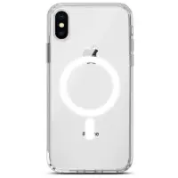 Чехол накладка Clear MagSafe iPhone X Прозрачная