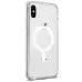 Чехол накладка Clear MagSafe iPhone X Прозрачная