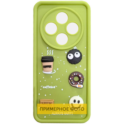 Чехол Накладка Pretty Things Samsung A055 (A05) Зеленая/ Always Happy
