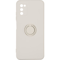 Чохол накладка Ring Holder Samsung A037 (A03s) Біла (Ivory White) Чохол накладка Ring Holder Samsung A037 (A03s) Біла (Ivory White)
