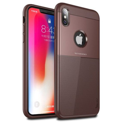 Чехол накладка iPaky Dunjia iPhone X Коричневая