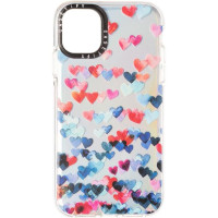 Чехол накладка Holographic Print iPhone 11 Сердце