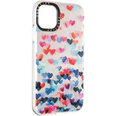 Чехол накладка Holographic Print iPhone 11 Сердце