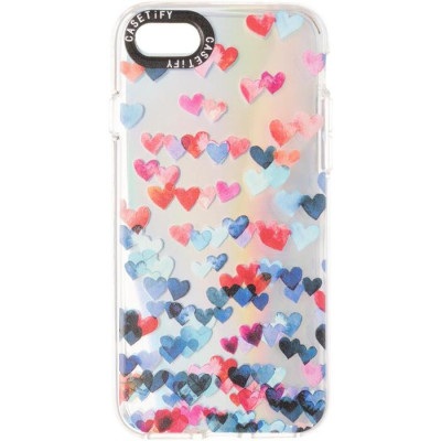 Чохол накладка Holographic Print iPhone 7/8/SE Серце