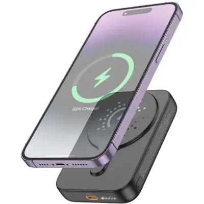 Универсальная мобильная батарея Повербанк Hoco J117A Esteem PD20W с БЗУ 10000mAh Чорний