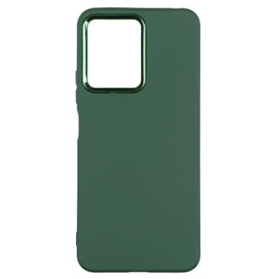Накладка Silicone Cover Metal Frame Xiaomi Redmi Note 10 Pro Зеленая/ Army Green