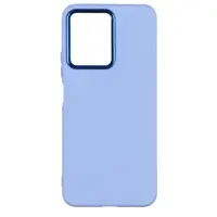 Чехол накладка Silicone Cover Metal Frame Xiaomi Redmi Note 12 Голубая