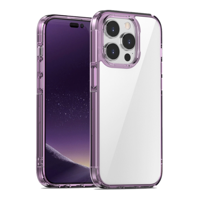 Чехол накладка iPaky Purple iPhone 14 Pro Прозрачно-фиолетовая