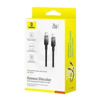 Кабель дата Baseus Discolor Type-C to Lightning 1м 20W Черный