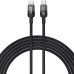 Кабель Baseus Discolor Type-C to Type-C 100w 1м Чёрный
