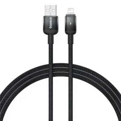 Кабель дата Baseus Discolor USB Type A - Lightning 2.4A 1м Черный