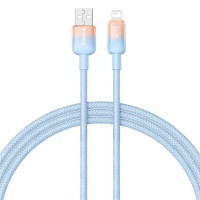Кабель дата Baseus Pudding USB Type A - Lightning 2.4A 1м Блакитний Кабель дата Baseus Pudding USB Type A - Lightning 2.4A 1м Блакитний