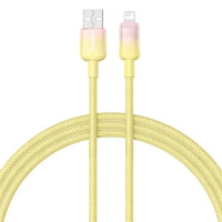 Кабель дата Baseus Pudding USB Type A - Lightning 2.4A 1м Жовтий Кабель дата Baseus Pudding USB Type A - Lightning 2.4A 1м Жовтий