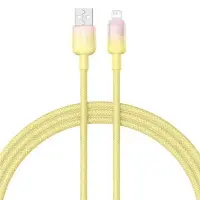 Кабель дата Baseus Discolor USB Type A - Lightning 2.4A 1м Желтый Кабель дата Baseus Discolor USB Type A - Lightning 2.4A 1м Желтый
